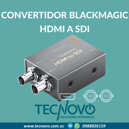 Micro Convertidor Blackmagic HDMI(1) a SDI(2)