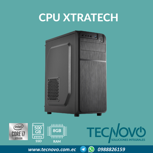 CPU XTRATECH I7-10700 8GB 500GB-SSD
