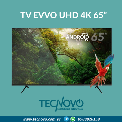 Televisor Smart EVVO 65" UHD 4K Android