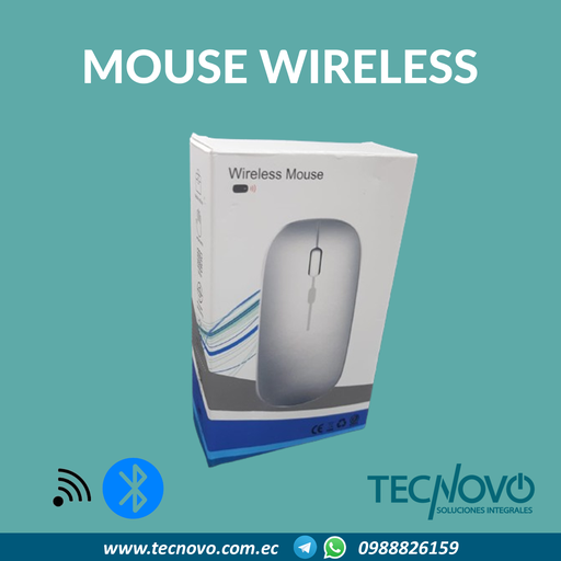 Mouse Wireless Recargable+Bluetooth