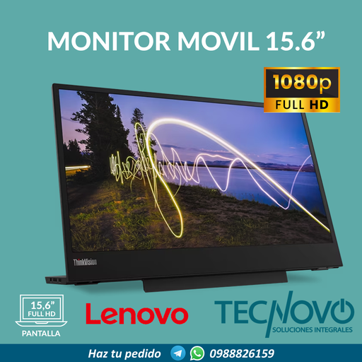 Monitor Movil Lenovo ThinkVision FHD M15 15.6" FHD