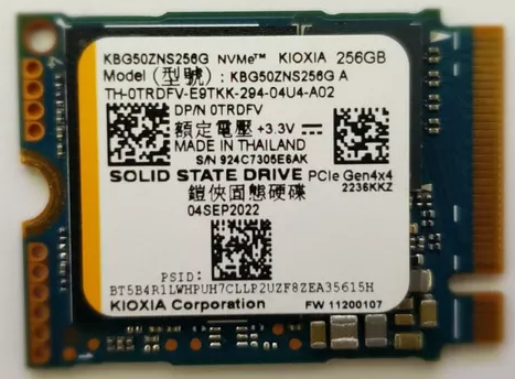Disco SSD NVME Kioxia KGB50ZNT256G 256GB Open Box