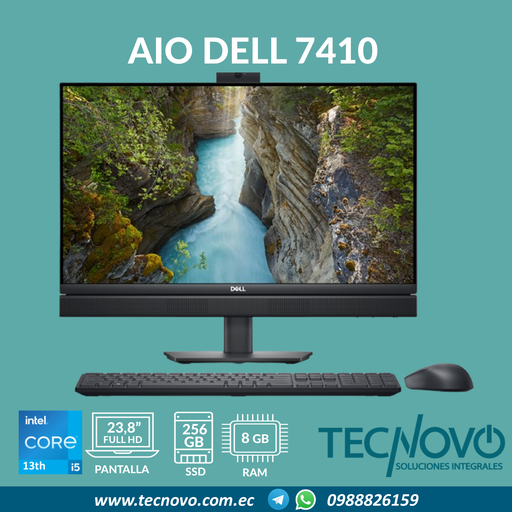 Computador AIO DELL Optiplex 7420 I5-14500T 8GB 512GB SSD 23.8" FHD
