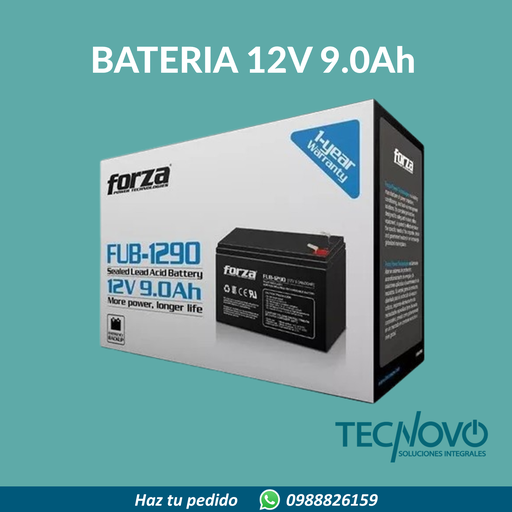 Batería FORZA FUB-1290 12V 9.0Ah 