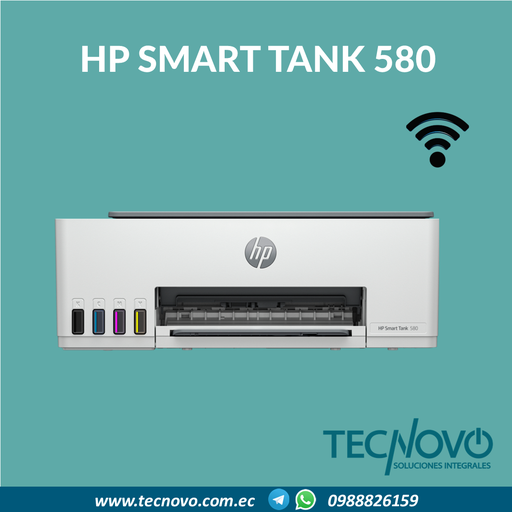 Impresora HP Smart Tank 580 Multifunción WIFI 