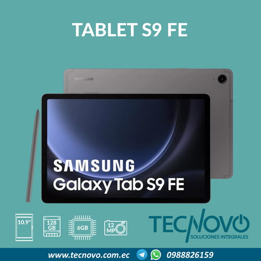 Tablet Samsung Tab S9 FE 6GB 128GB 10.9" Wifi-Incluye Lapiz 