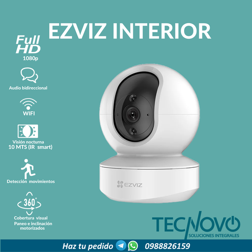 Cámara EZVIZ TY1 360° Interiores Wi-Fi Audio Bidireccional 1080p