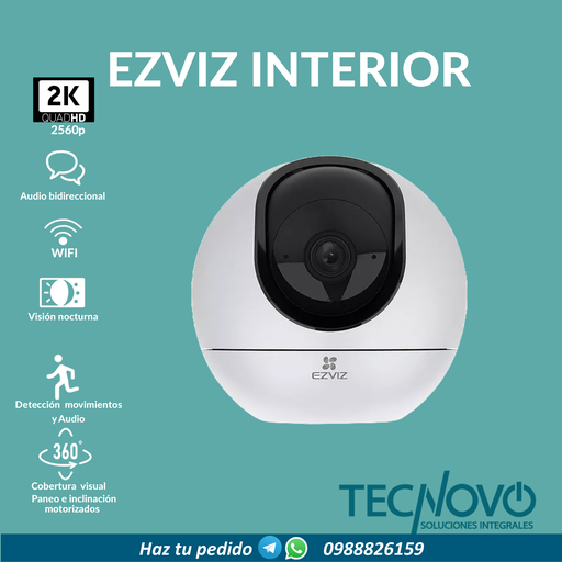 Camara EZVIZ C6 360° Interiores Wi-Fi Audio Bi/Detecion 2K