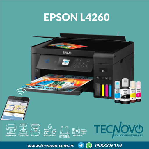 Impresora EPSON L4260 Multifunción WIFI Dúplex