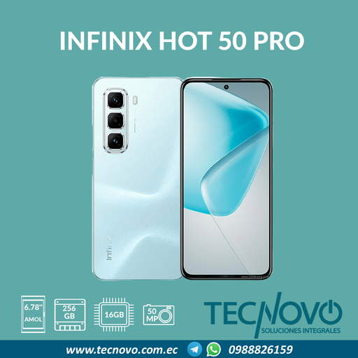 Celular INFINIX Hot 50 PRO 16GB (8GB+8GB) / 256GB