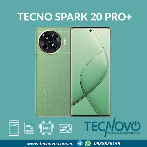Celular TECNO Spark 20 Pro Plus 16GB (8GB+8GB) / 256GB