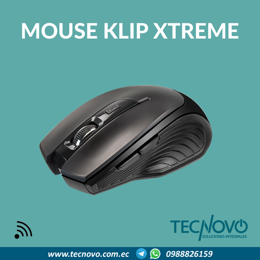Mouse KLIP XTREME Vortex KMW-355BK Inalámbrico Ergonómico