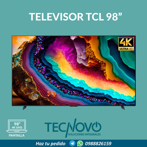 Televisor TCL 4K UHD GOOGLE TV 98"