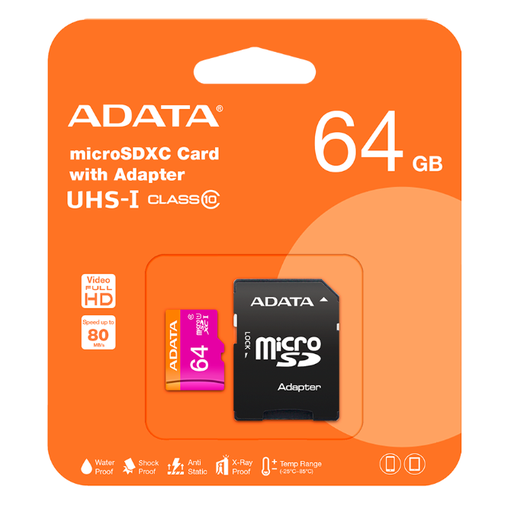 Memoria MicroSD XC ADATA 64GB