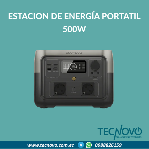 Estación de energía portátil ECOFLOW River 2 MAX 500W 512Wh