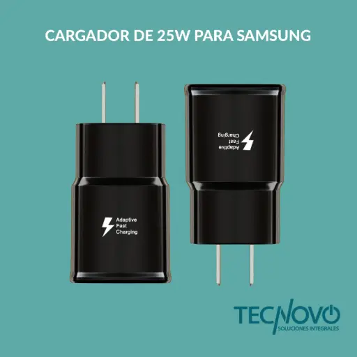 Cargador Cubo Adaptador 25W para Samsung USB