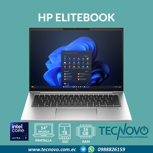 Laptop HP EliteBook 840 G11 Intel Core Ultra 7-155U 16GB 1TB-SSD 14" FHD TACTIL