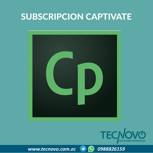 Subscripción anual Captivate para equipos