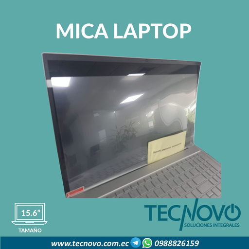Mica protección pantalla laptop 15.6"