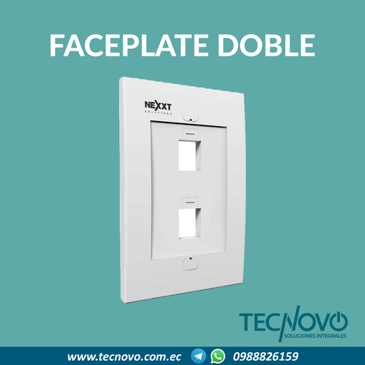 Faceplate Nexxt doble