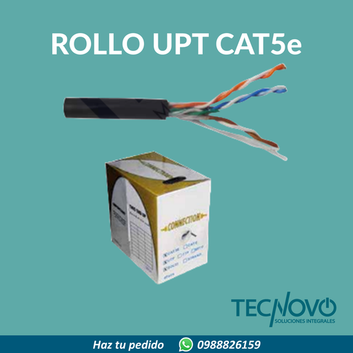 Rollo de cable UTP CONNECTION CAT5e 305 metros