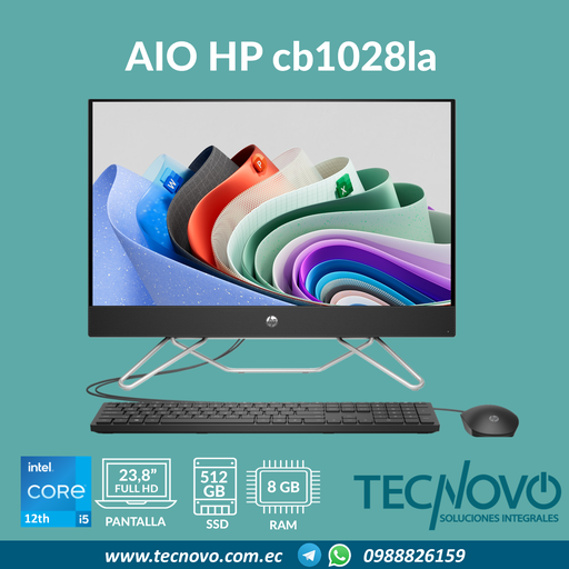 Computador AIO HP 24-cb1028la I5-1235U 8GB 512GB 23.8" FHD