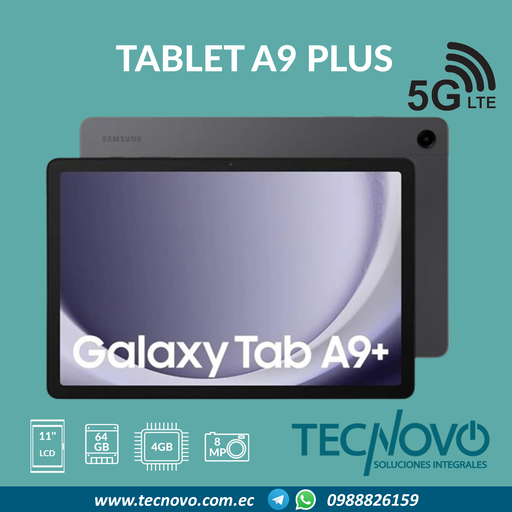 TABLET SAMSUNG GALAXY A9 PLUS 4GB 64GB WIFI/LTE/5G 11"