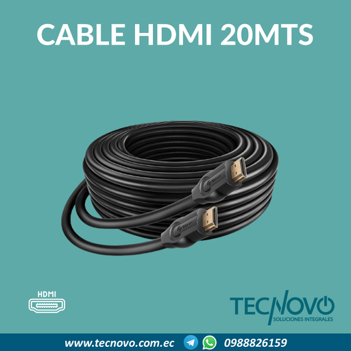 Cable HDMI 20Mts 1080p