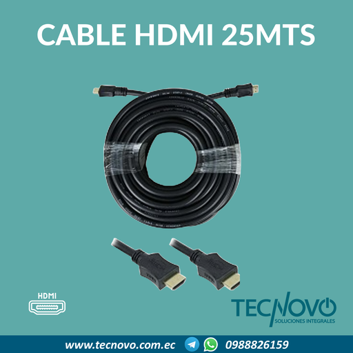 Cable HDMI 25Mts 4K