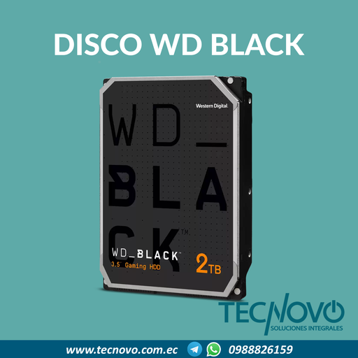 Disco duro WESTERN DIGITAL SATA Black 3.5" 2TB