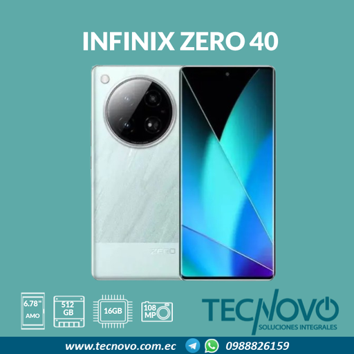 Celular INFINIX ZERO 40 16GB (8GB+8GB) / 512GB