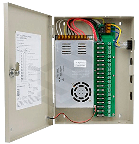 Fuente ZK-20A-18CH 18 cámaras 12V 20A