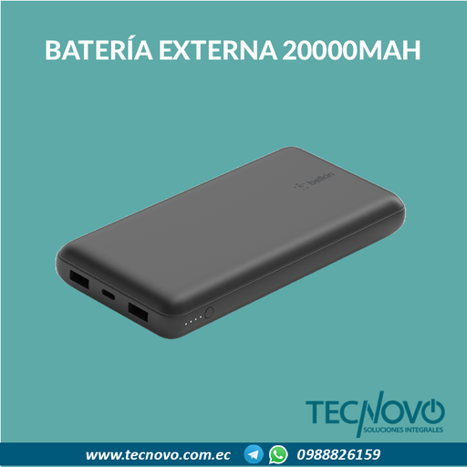 Batería externa BELKIN Powerbank 20K mAh
