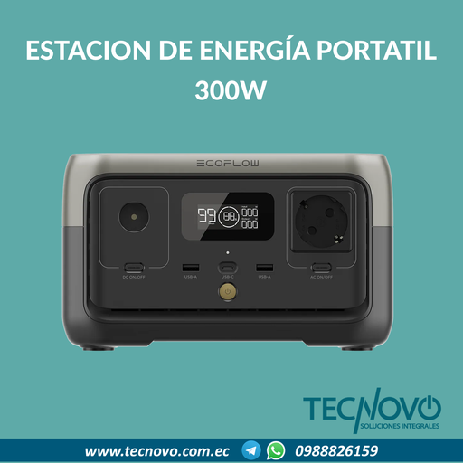 Estación de energía portátil ECOFLOW River 2 300W 256Wh