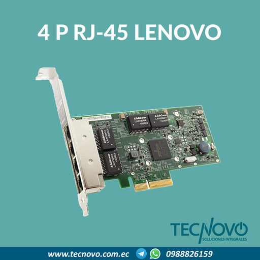 Tarjeta PCI ThinkSystem Ethernet 1Gb RJ45 4-puertos