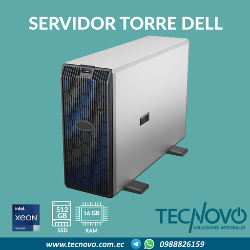 Servidor Torre Dell T550 16GB 480GB SSD SATA