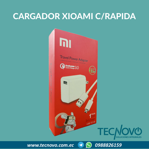 Adaptador de corriente Xiaomi USB a V8 27W