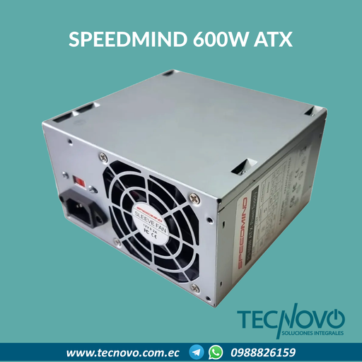 Fuente de poder SPEEDMIND 600W ATX 