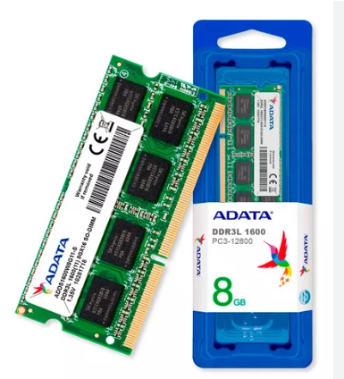 Memoria RAM ADATA DDR3L 8GB 1600MHZ SODIMM Laptop 