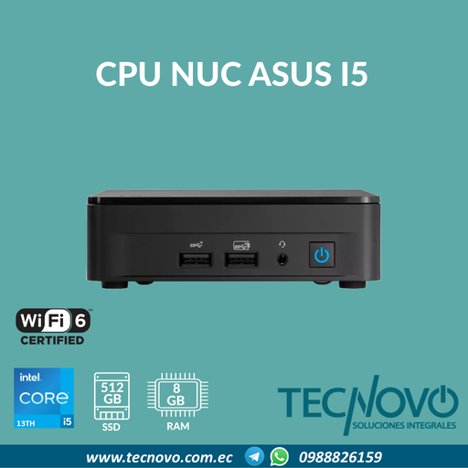 Computador ASUS NUC I5-1340P 8GB 512GB SSD WIFI6