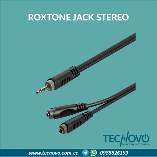 Cable ROXTONE 2 Jack Stereo 3.5mm a Plug Stereo 3.5mm
