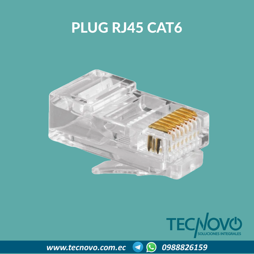 PLUG RJ45 Cat6 UTP (unidad)