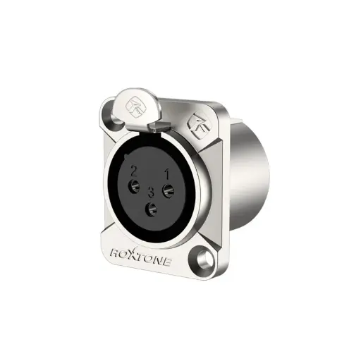 Conector XLR Roxtone hembra 3 pines para placa