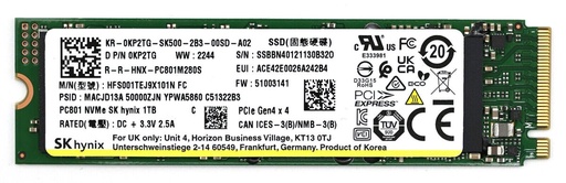 Disco SSD Sk HYNIX NVME 1TB 2402 PC801 Open Box