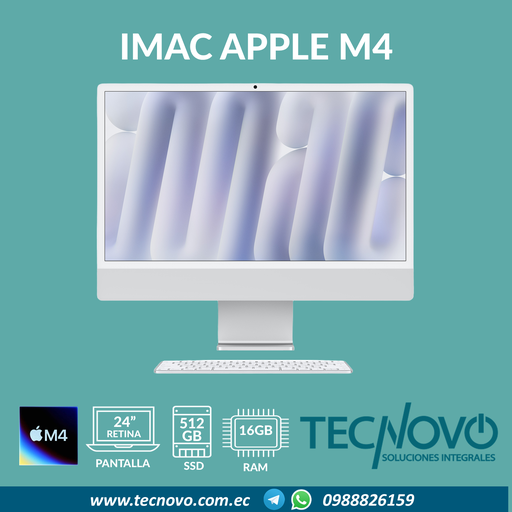 Computador AIO APPLE IMAC M4 16GB 512GB SSD 24" 4.5K