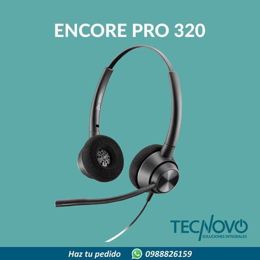 Auriculares HP Poly EncorePro 320 Stereo USB-A TAA
