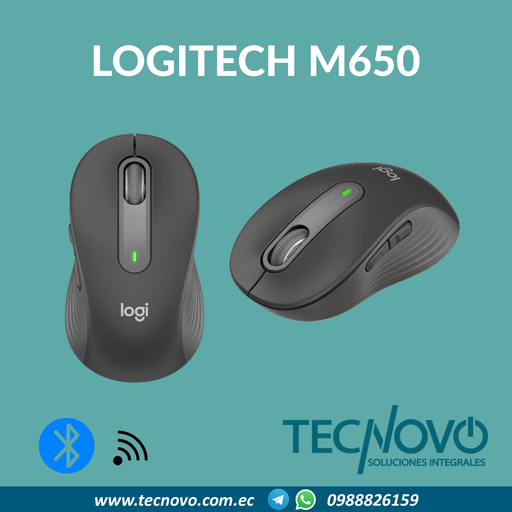Mouse LOGITECH Signature M650 inalámbrico Blanco Large