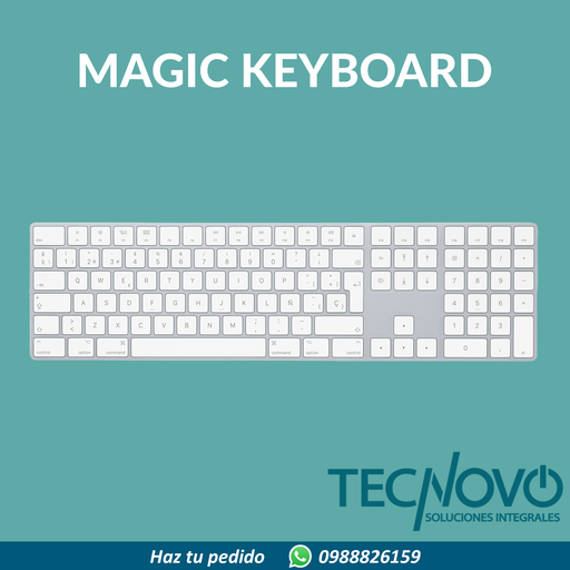 Teclado APPLE Magic con teclado numérico español.