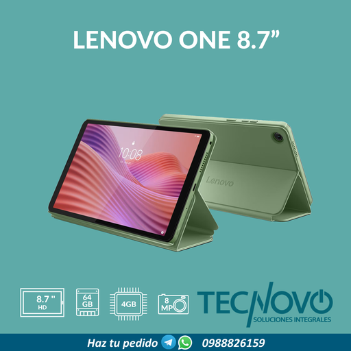 Tablet LENOVO One 4GB 64GB 8.7" HD + Folio
