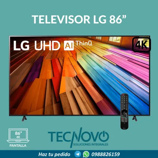 Televisor LG 86" UT8050 SMART UHD 4K